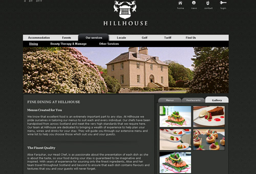 Luxury, quality, class - the website and the venue offer both.
